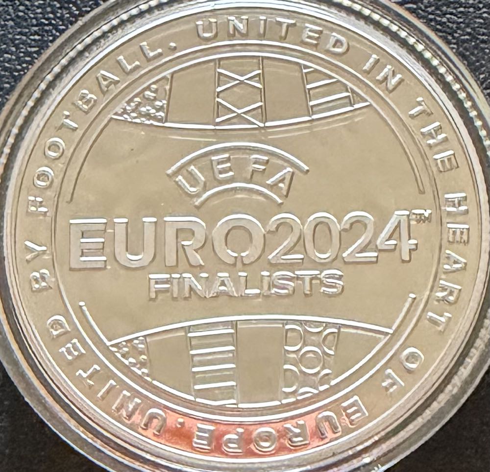 2024 Euro 2024 England Finalists Medal  coin collectible - Main Image 2