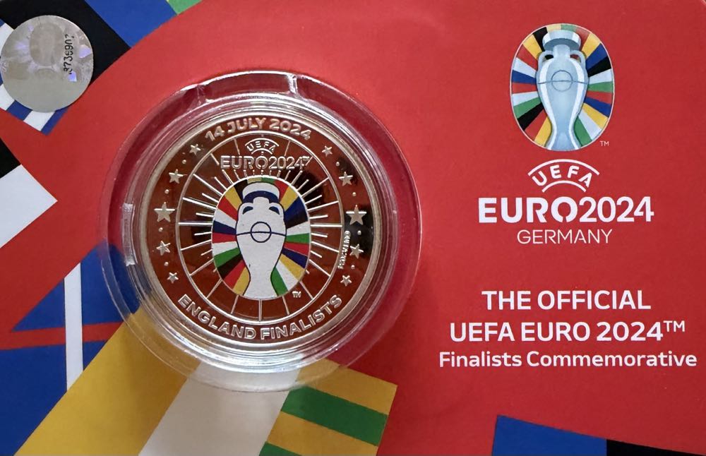 2024 Euro 2024 England Finalists Medal  coin collectible - Main Image 3