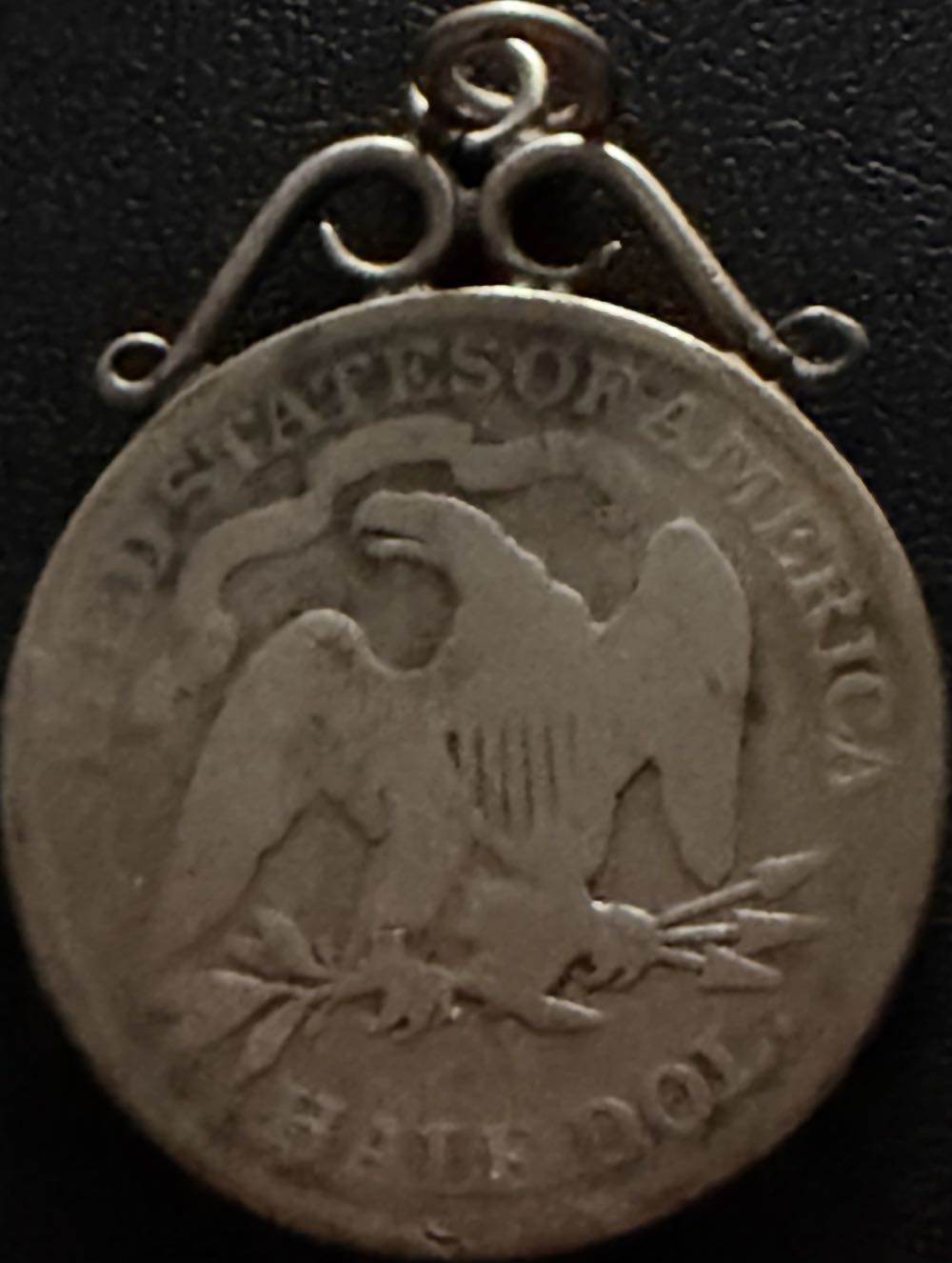 1877 Seated Liberty Half Dollar Pendant  coin collectible - Main Image 2