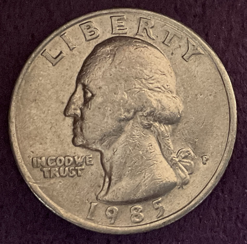 Quarter Washington 1985 P 5  coin collectible - Main Image 3