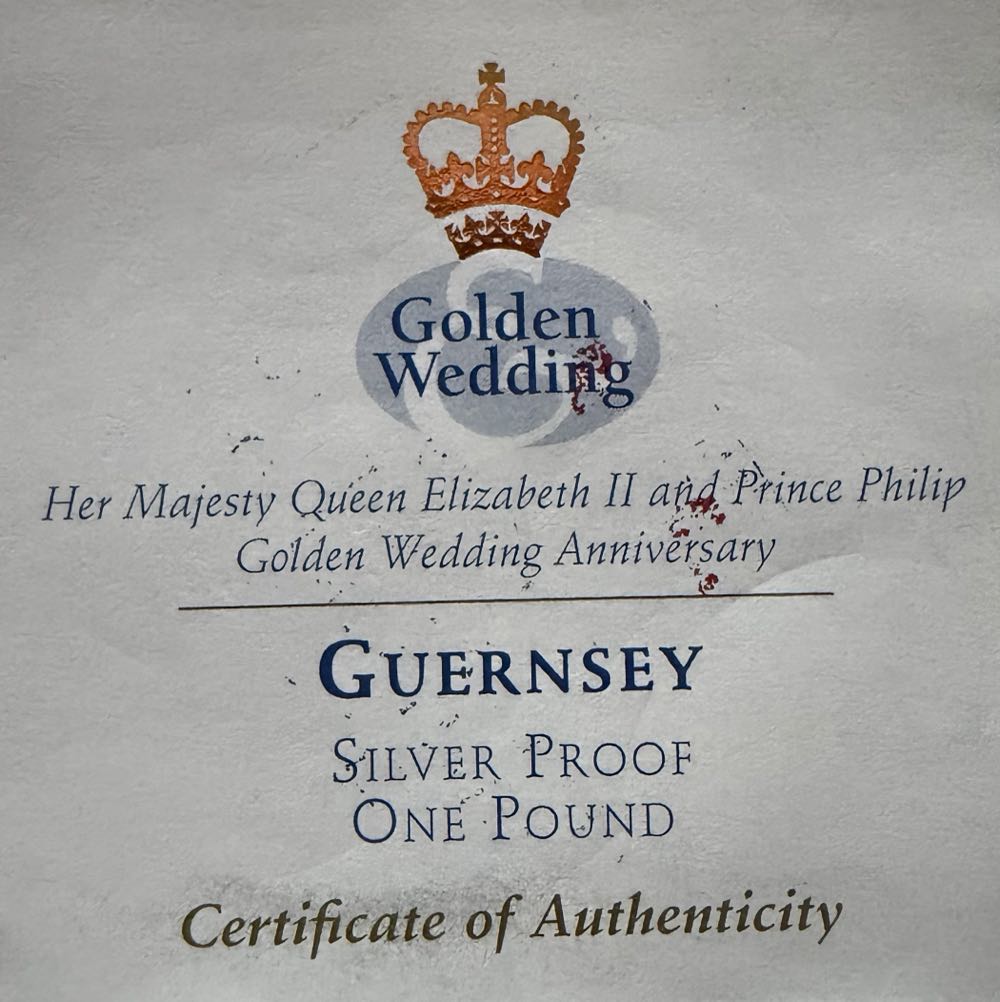 1997 Queen’s Golden Wedding £1  coin collectible - Main Image 3