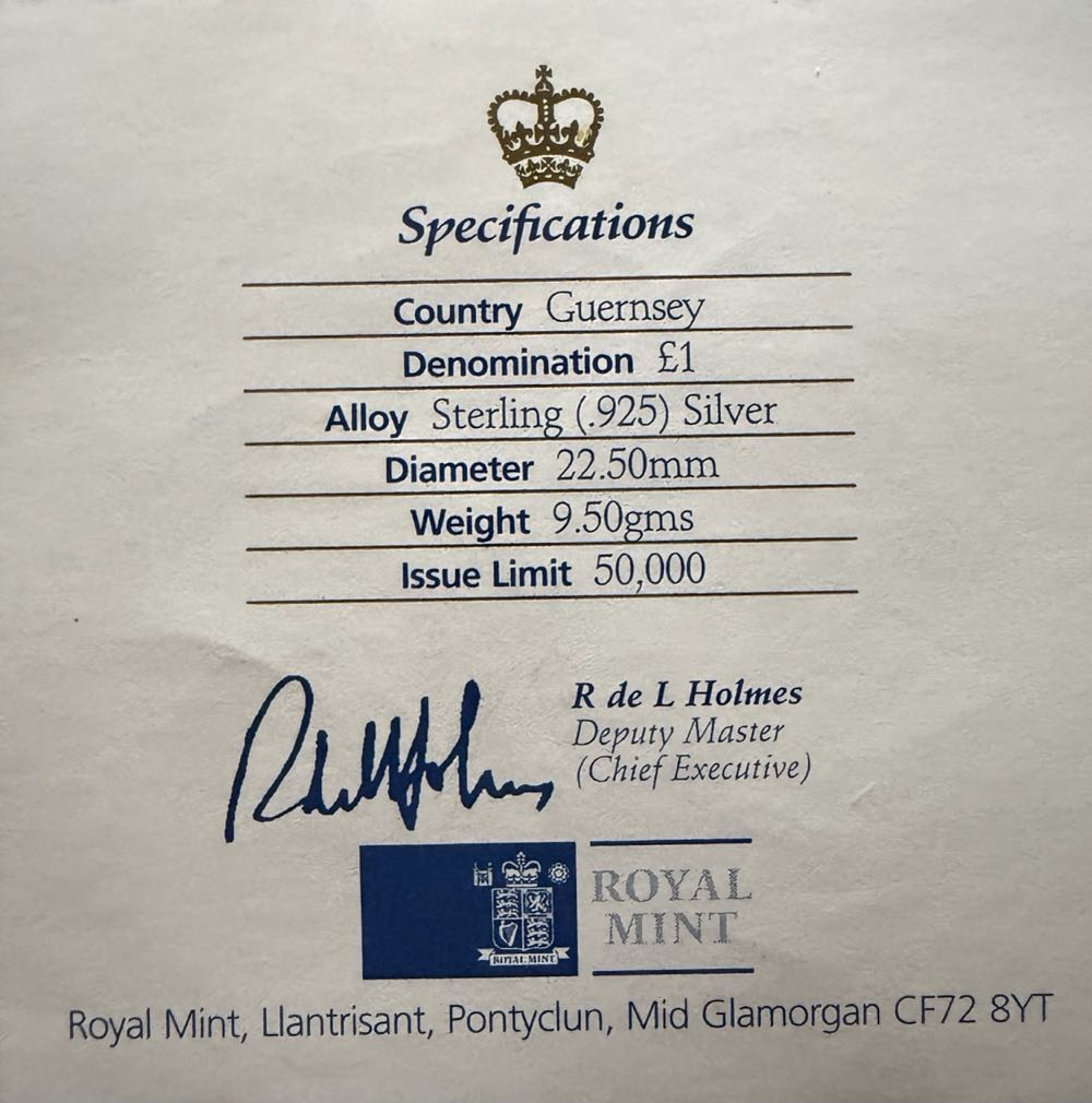 1997 Queen’s Golden Wedding £1  coin collectible - Main Image 4