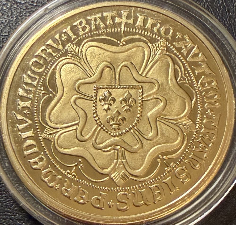 King Henry Gold Ryal Replica Medal  coin collectible - Main Image 2