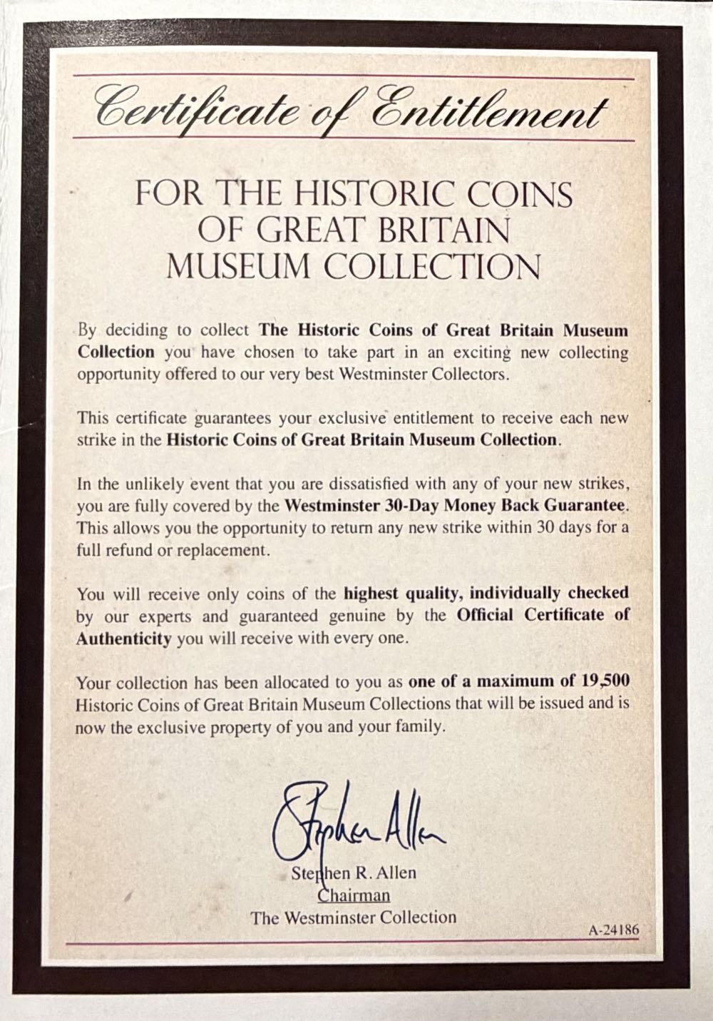 King Henry Gold Ryal Replica Medal  coin collectible - Main Image 4