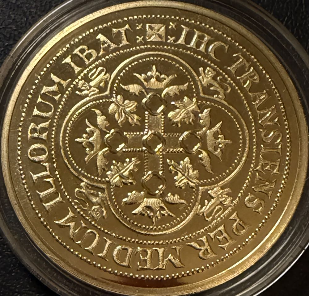 Edward III Double Leopard Replica Medal  coin collectible - Main Image 2