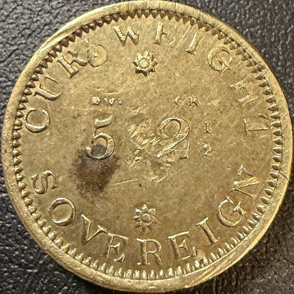 1821 Royal Mint Sovereign Weight  coin collectible - Main Image 2
