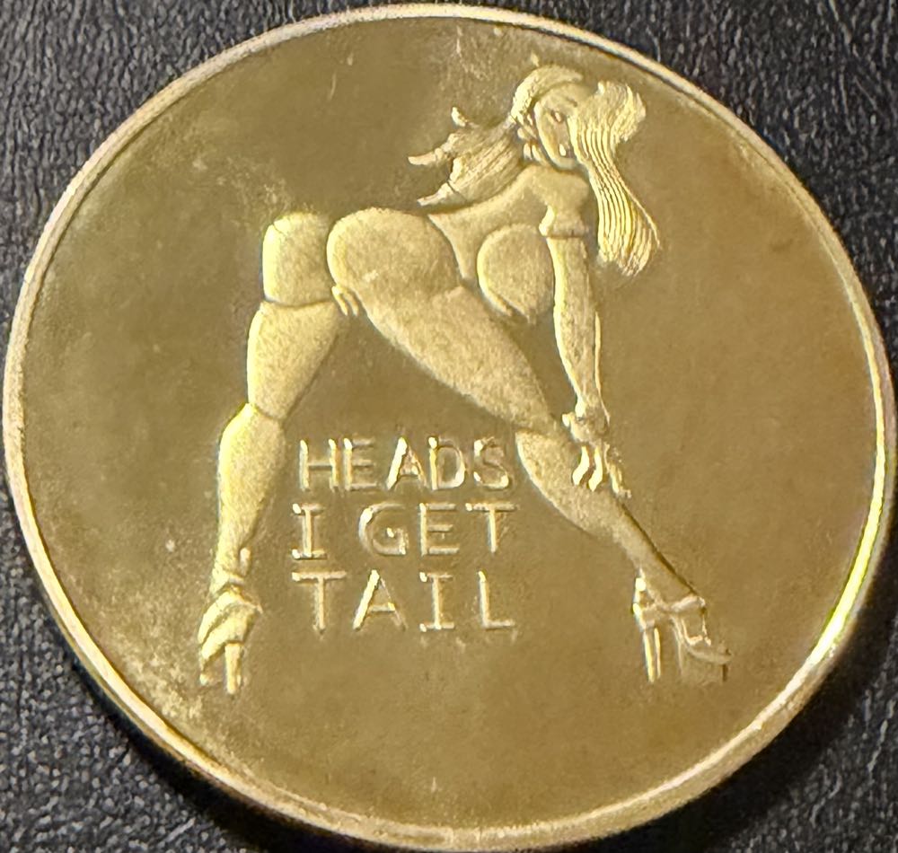 Heads Or Tails Novelty Medal  coin collectible - Main Image 2