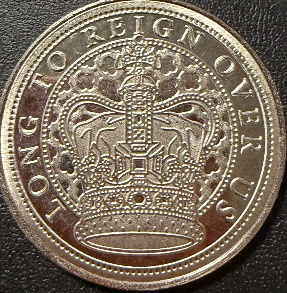 God Save The King Medal  coin collectible - Main Image 2