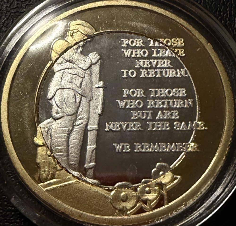 Remember Reflect Respect Medal  coin collectible - Main Image 2