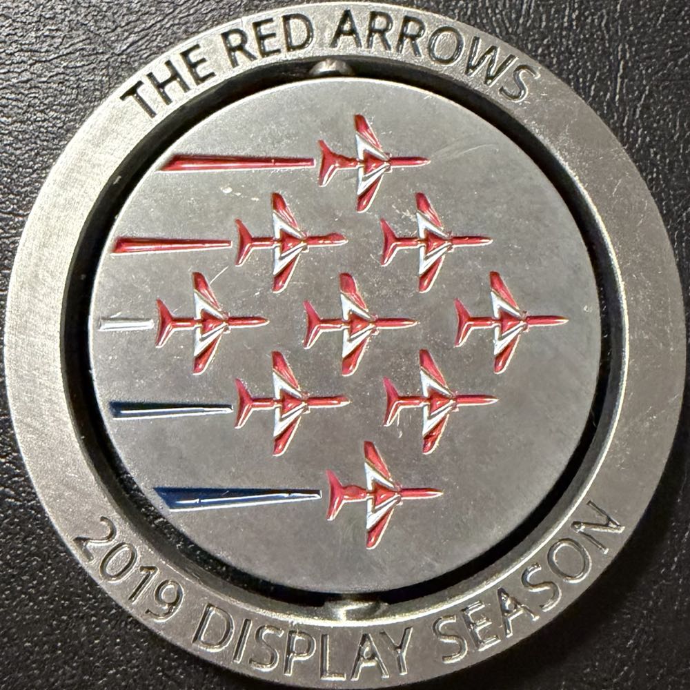 Royal Air Force Red Arrows Medal  coin collectible - Main Image 2
