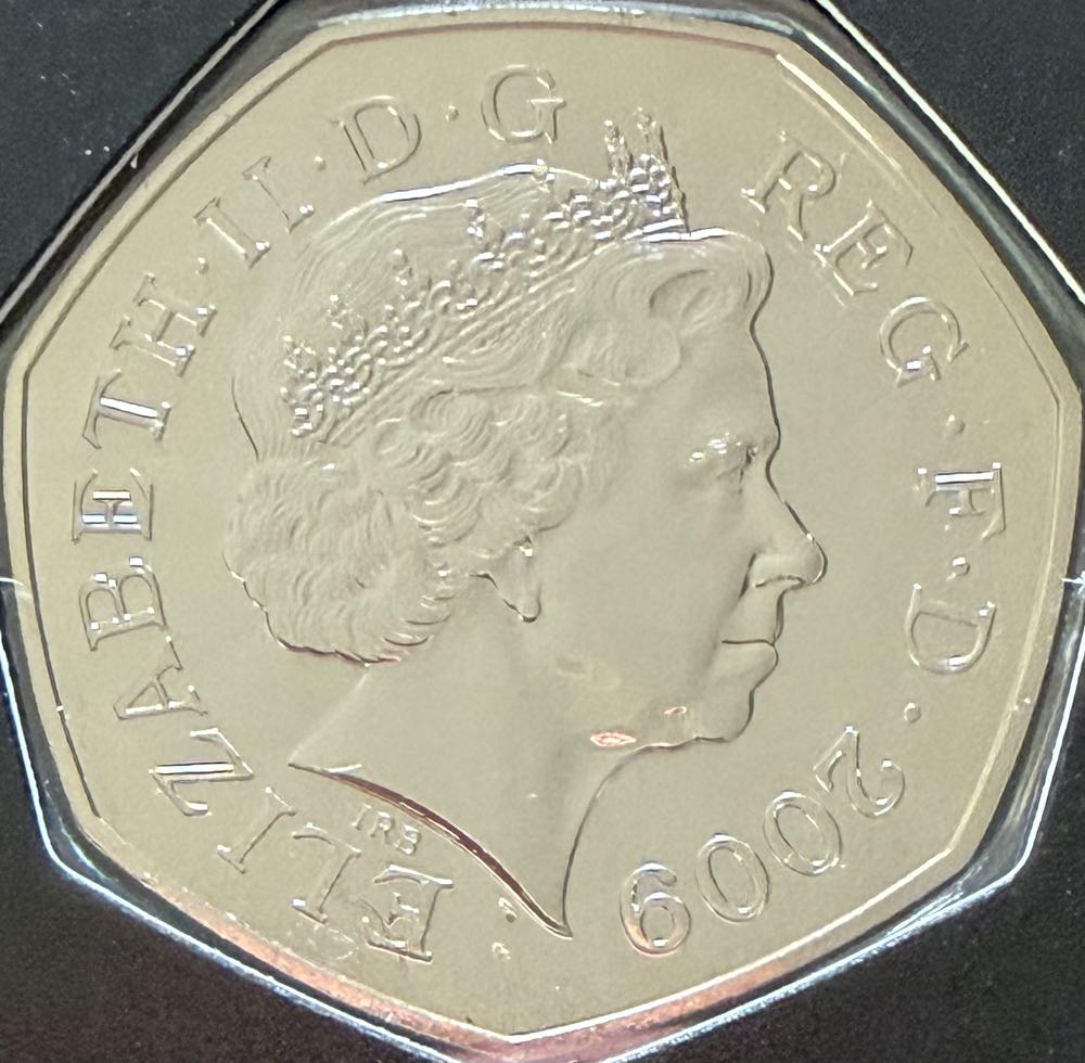 2009 Shield 50p  coin collectible - Main Image 2