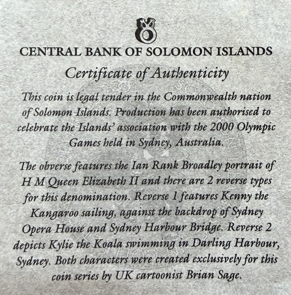 2000 Olympics Sailing  $1  coin collectible - Main Image 4