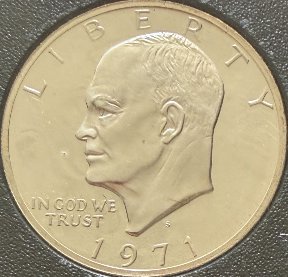 1971 Eisenhower Dollar S $1  coin collectible - Main Image 2