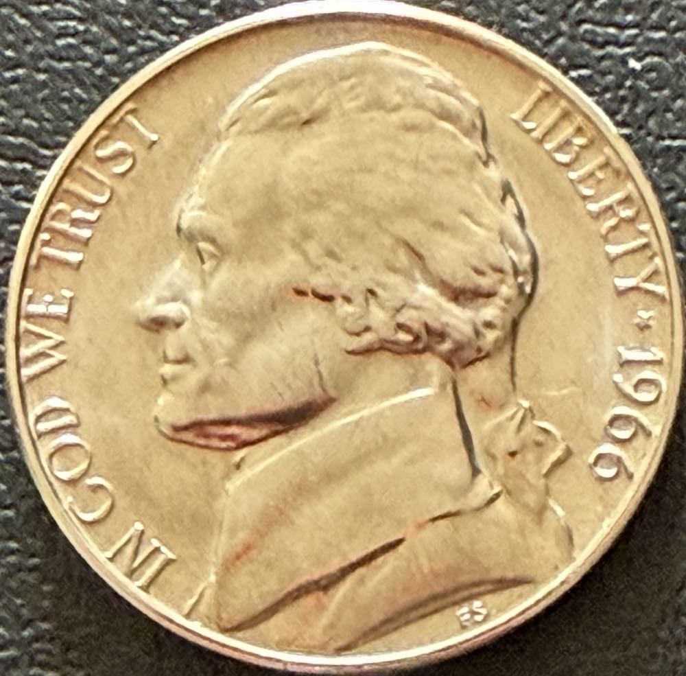1966 Jefferson Nickel (3)  coin collectible - Main Image 2