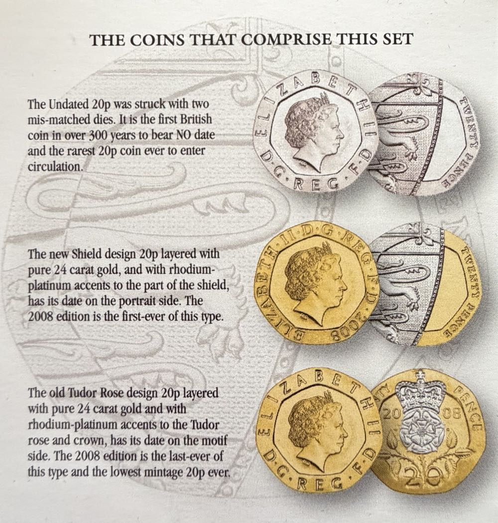 2008 Shield Plated 20p  coin collectible - Main Image 5