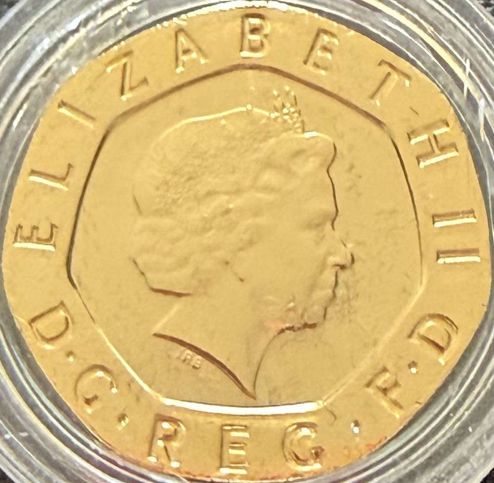 2008 Tudor Rose Plated 20p  coin collectible - Main Image 2