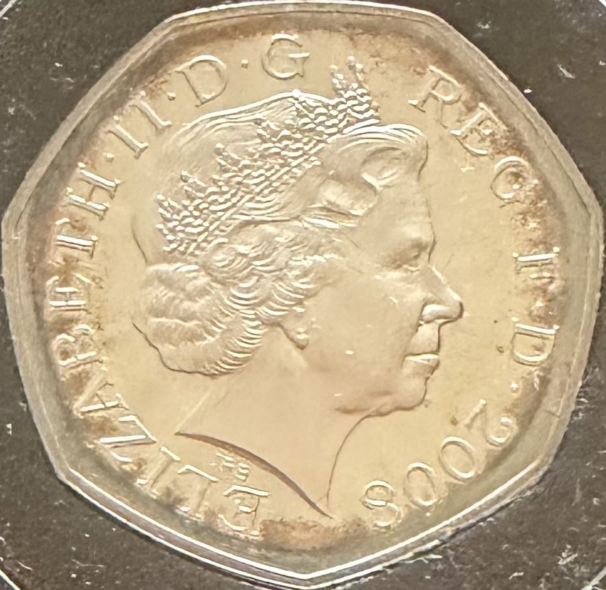 2008 Shield Piedfort 50p  coin collectible - Main Image 2