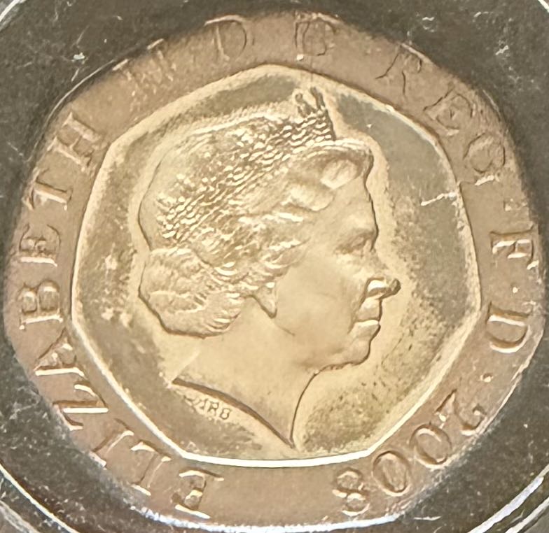 2008 Shield Piedfort 20p  coin collectible - Main Image 2