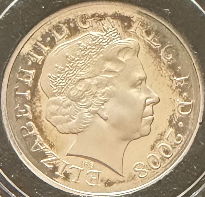 2008 Shield Piedfort 1p  coin collectible - Main Image 2