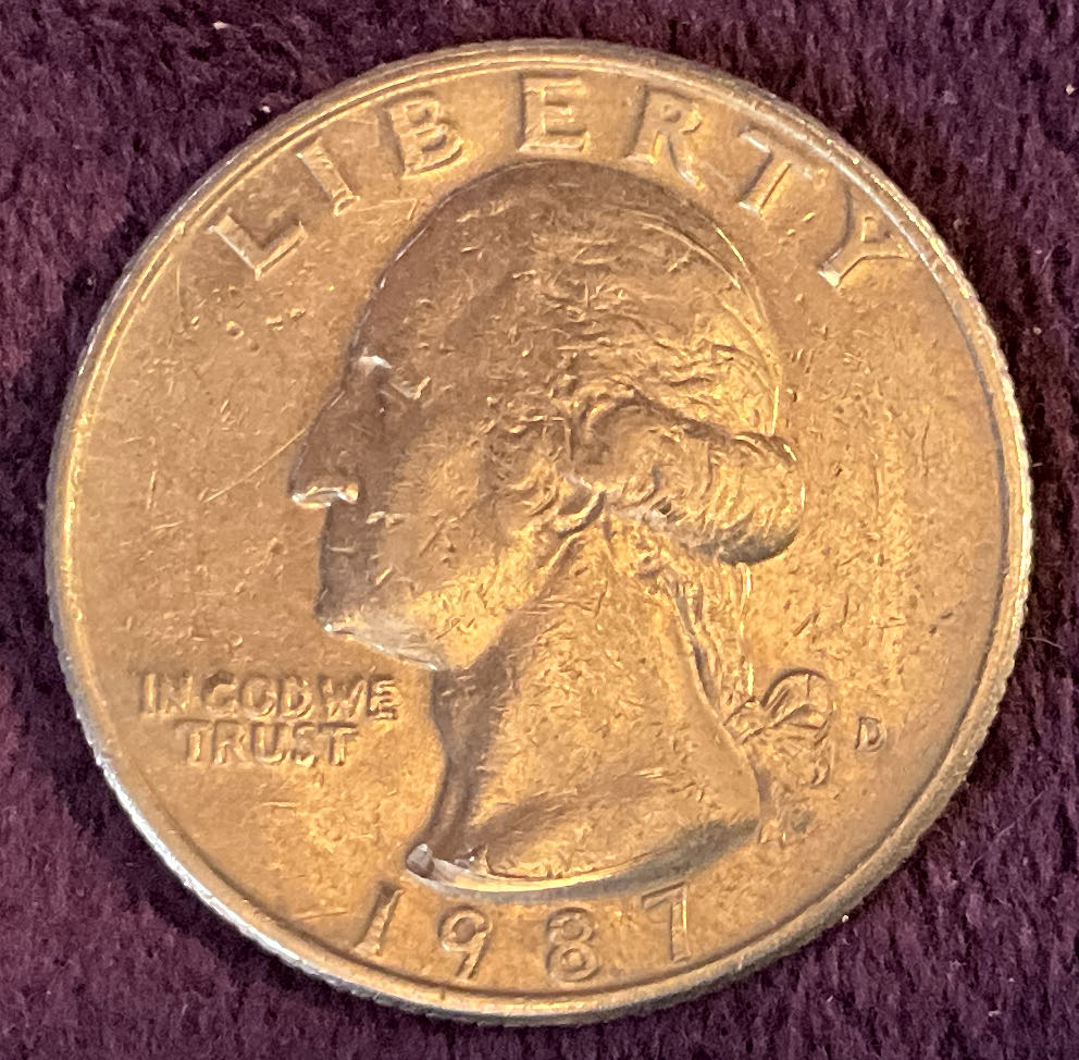 Quarter Washington 1987 D 8  coin collectible - Main Image 3