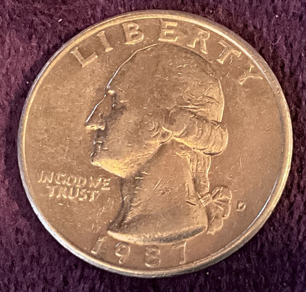 Quarter Washington 1987 D 9  coin collectible - Main Image 3