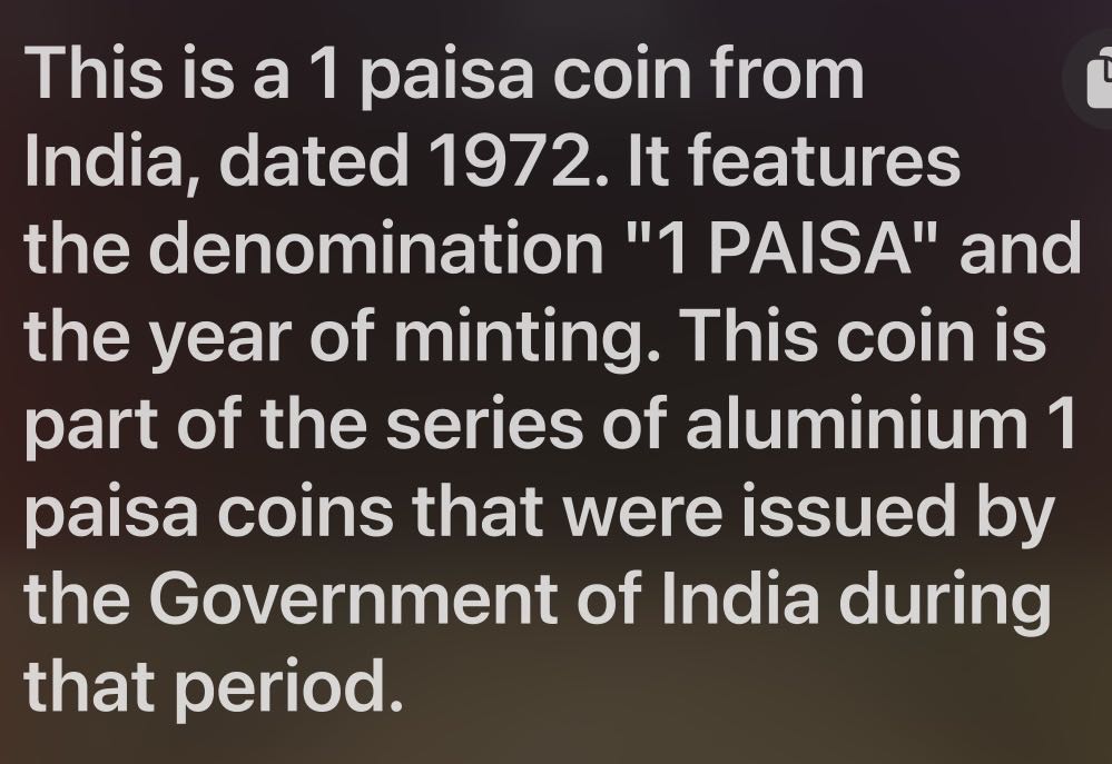 1972 India 1 Paisa  coin collectible - Main Image 3