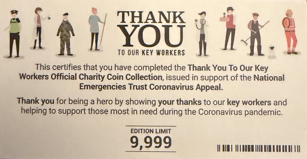 2020 Care Workers Half Crown  coin collectible - Main Image 3