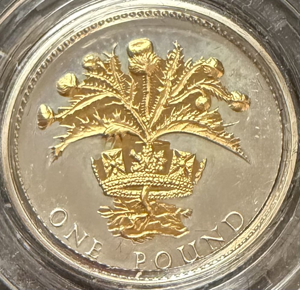 2001 Marconi Piedfort £2