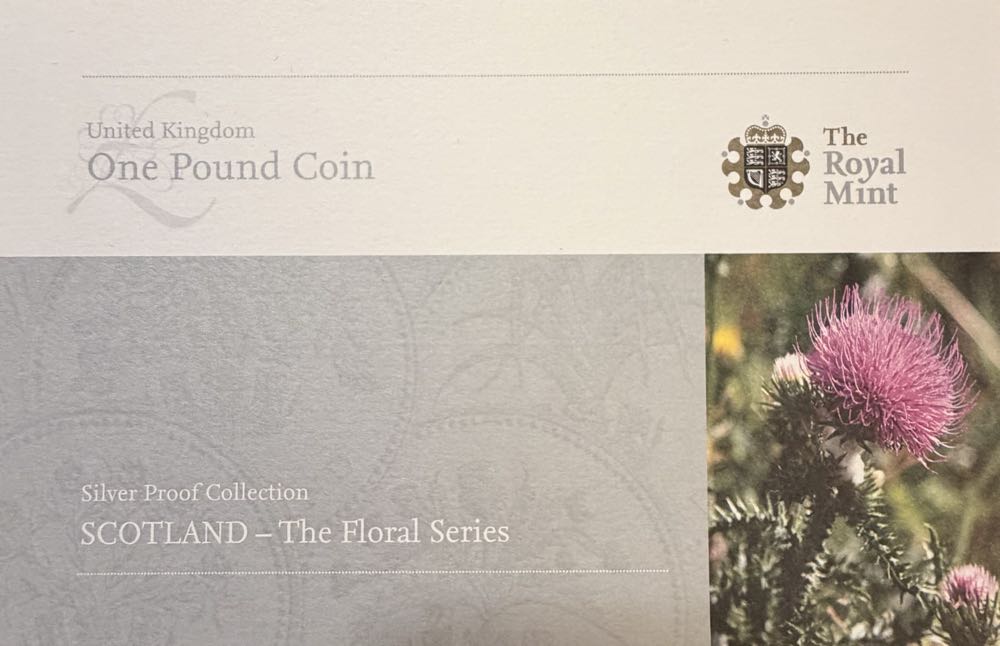 2008 The Scottish Thistle £1  coin collectible - Main Image 4