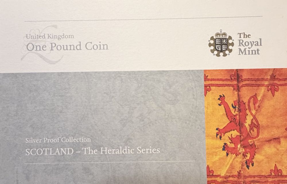 2008 The Scottish Lion Rampant £1  coin collectible - Main Image 4