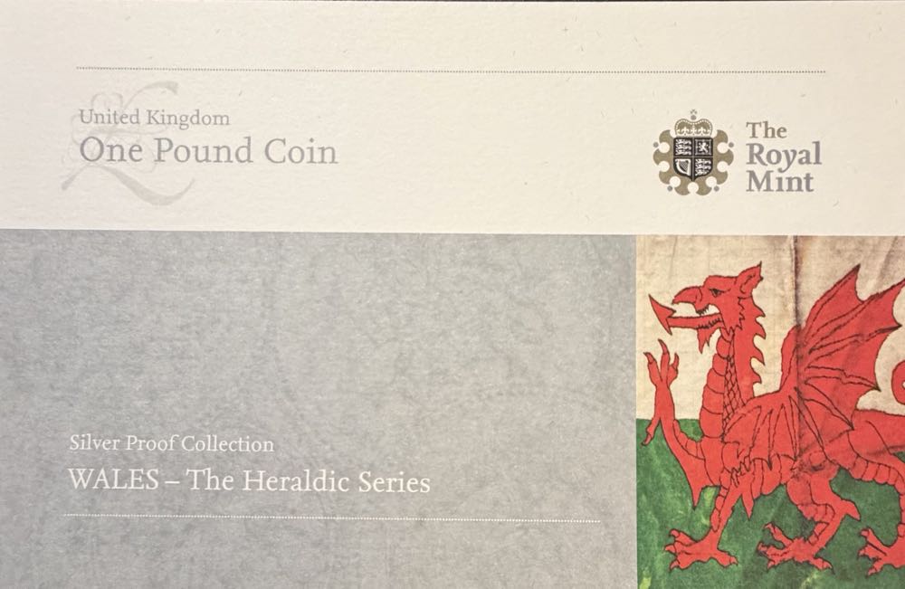 2008 The Welsh Dragon £1  coin collectible - Main Image 4