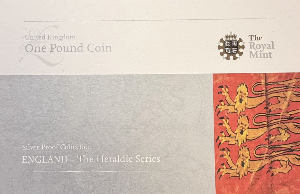 2008 The English Three Lions £1  coin collectible - Main Image 4