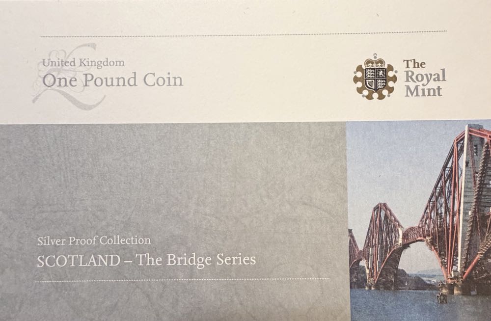 2008 The Forth Rail Bridge £1  coin collectible - Main Image 4