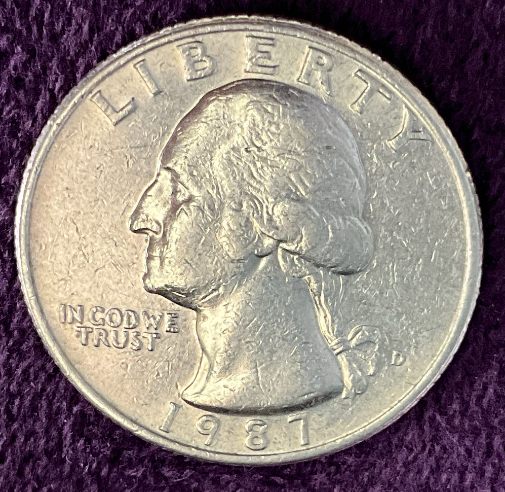 Quarter Washington 1987 D 11  coin collectible - Main Image 3
