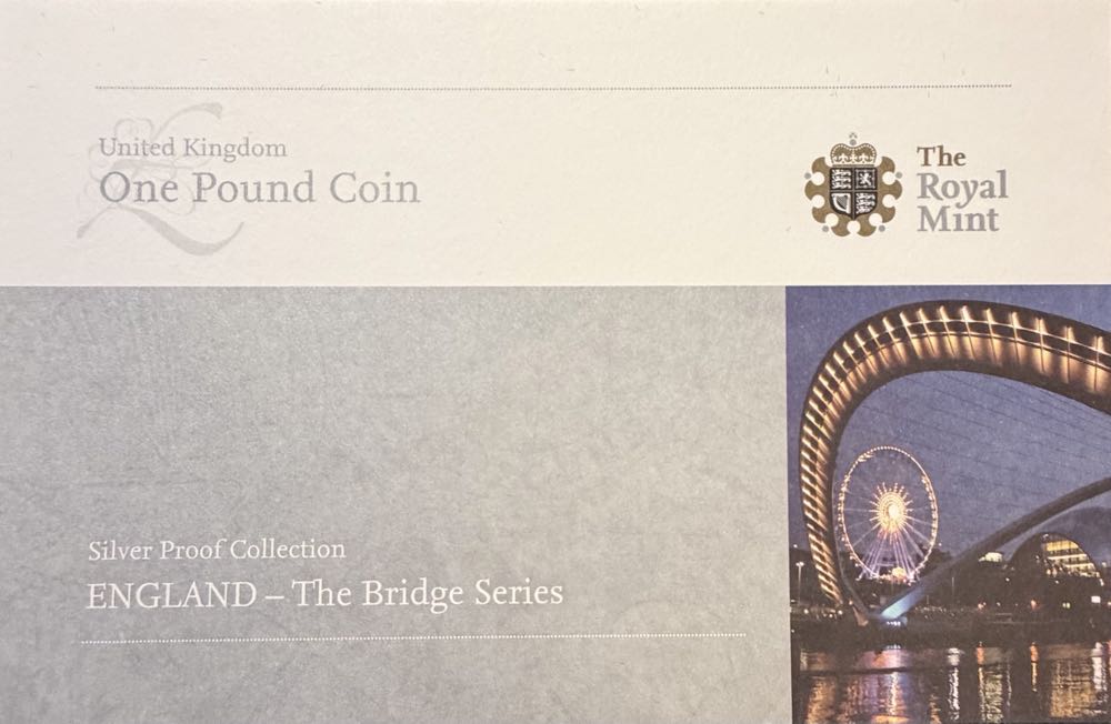 2008 The Gateshead Millennium Bridge £1  coin collectible - Main Image 4