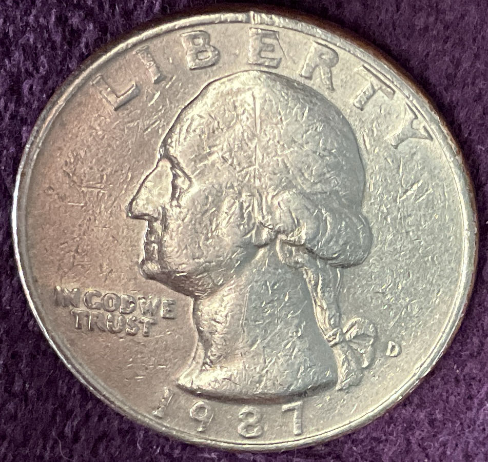 Quarter Washington 1987 D 12  coin collectible - Main Image 3