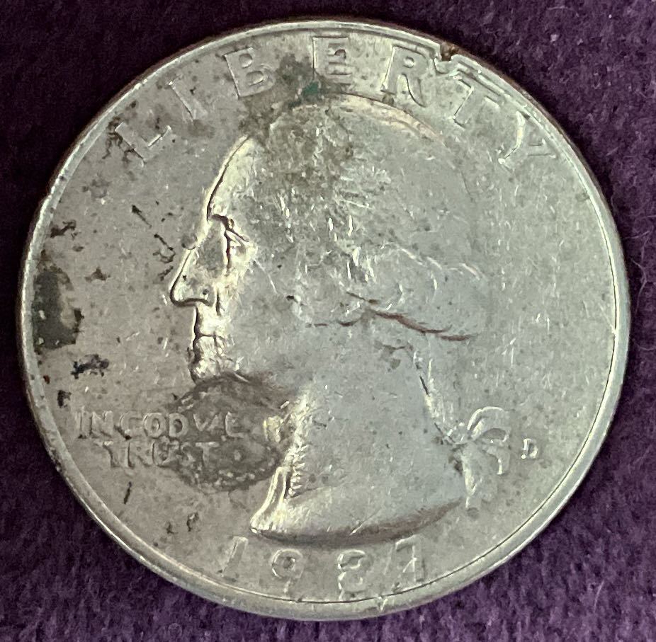 Quarter Washington 1987 D 14  coin collectible - Main Image 3