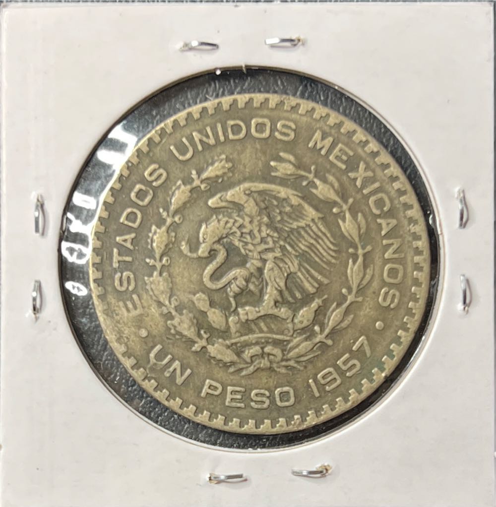 1957 Mexico 1 Peso  coin collectible - Main Image 2