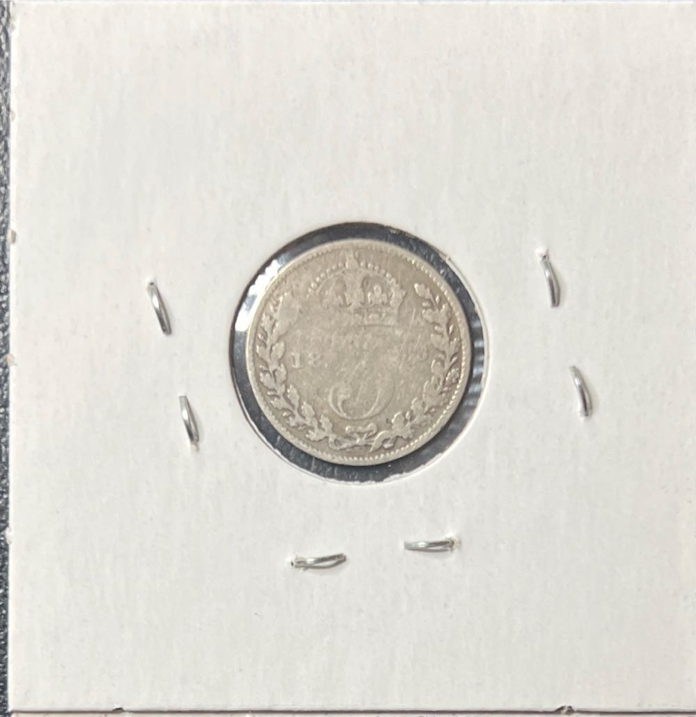 1893 United Kingdom 3 Pence   coin collectible - Main Image 2
