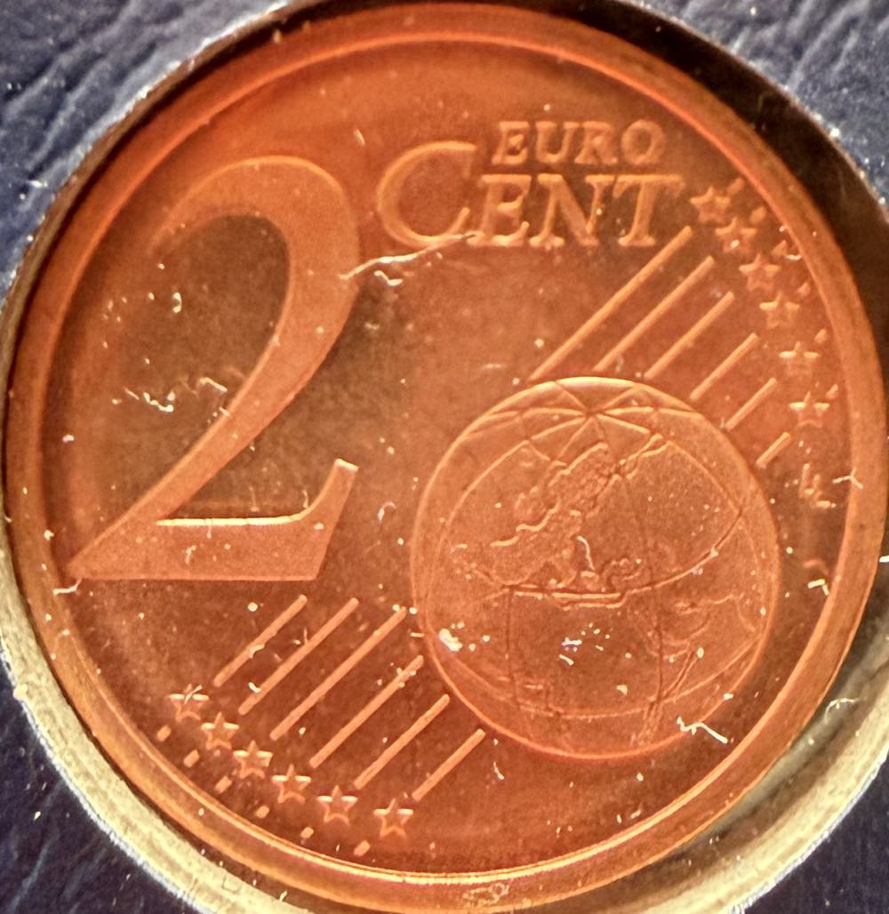 2002 Germany 2 Cent  coin collectible - Main Image 2