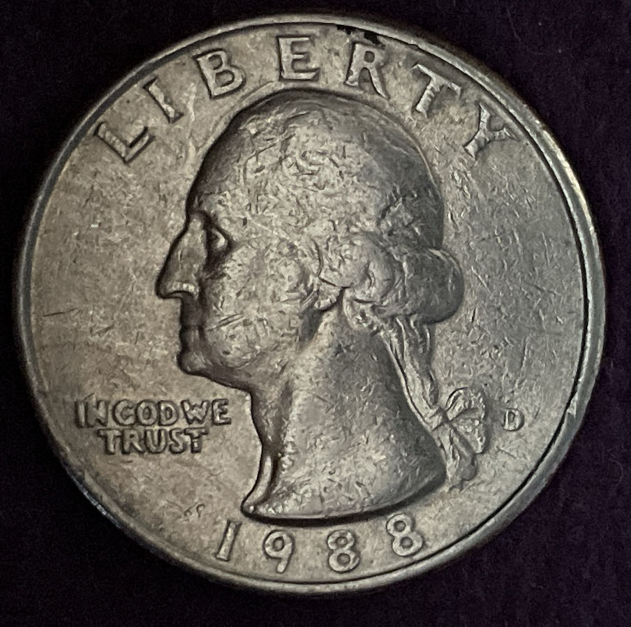 Quarter Washington 1988 D 6  coin collectible - Main Image 3