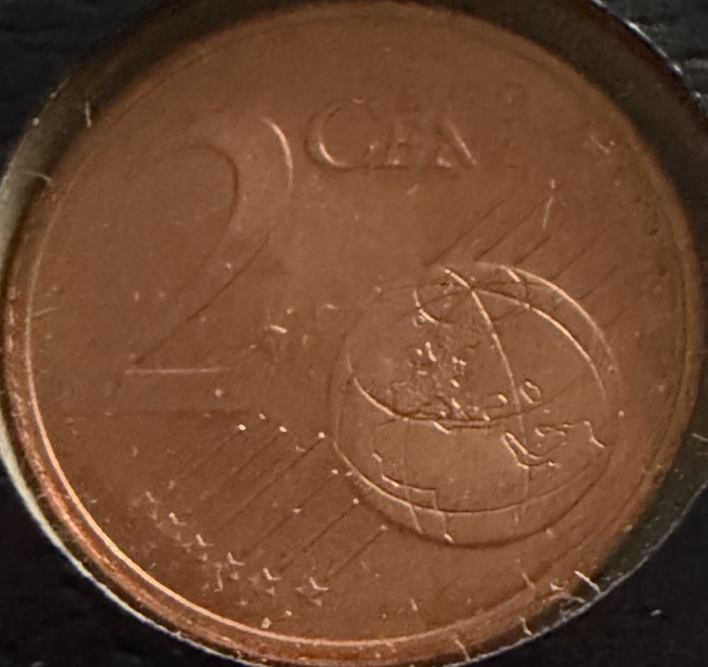 2002 Portugal 2 Cent  coin collectible - Main Image 2