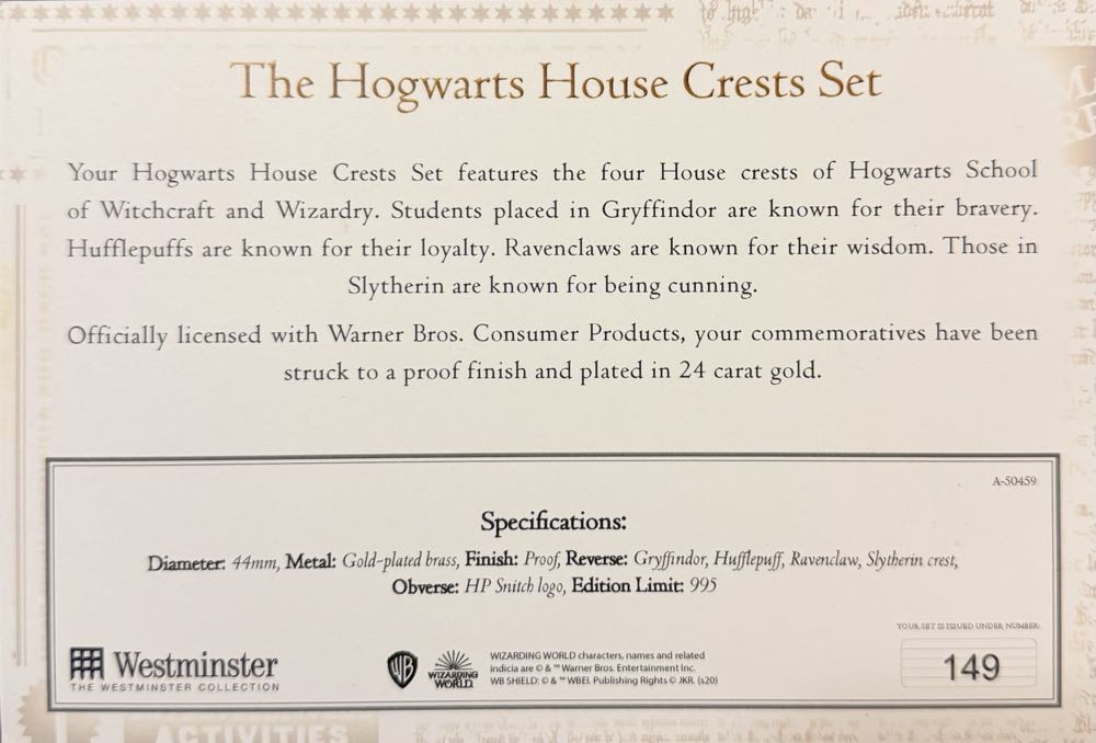 Harry Potter - Ravenclaw Crest  coin collectible - Main Image 4