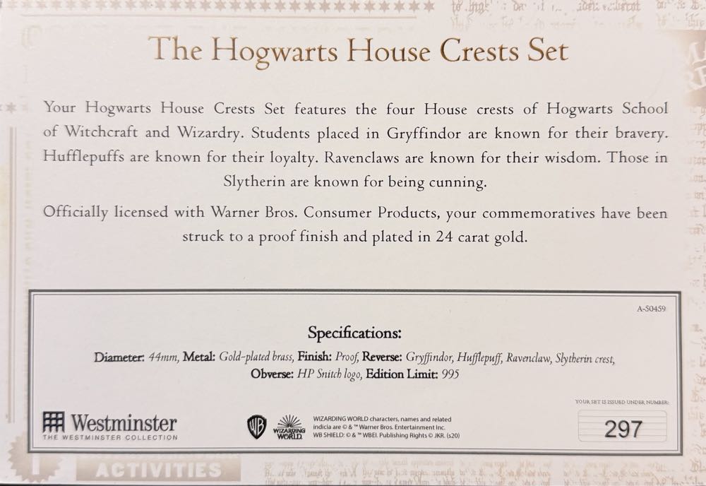 Harry Potter - Hufflepuff Crest (2)  coin collectible - Main Image 4