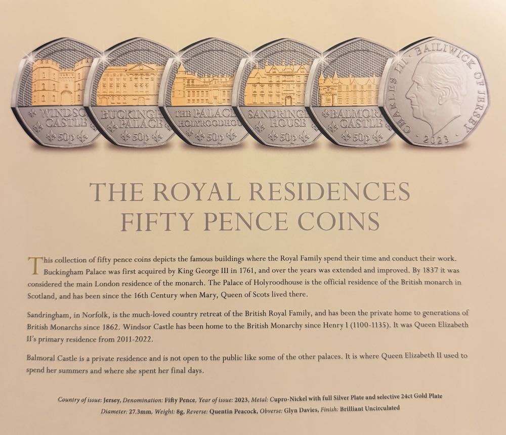 2023 Balmoral Castle 50p  coin collectible - Main Image 4
