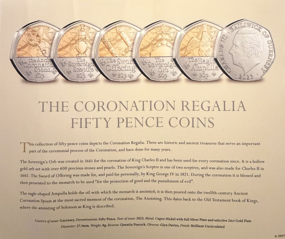 2023 The Sovereign’s Orb 50p  coin collectible - Main Image 4
