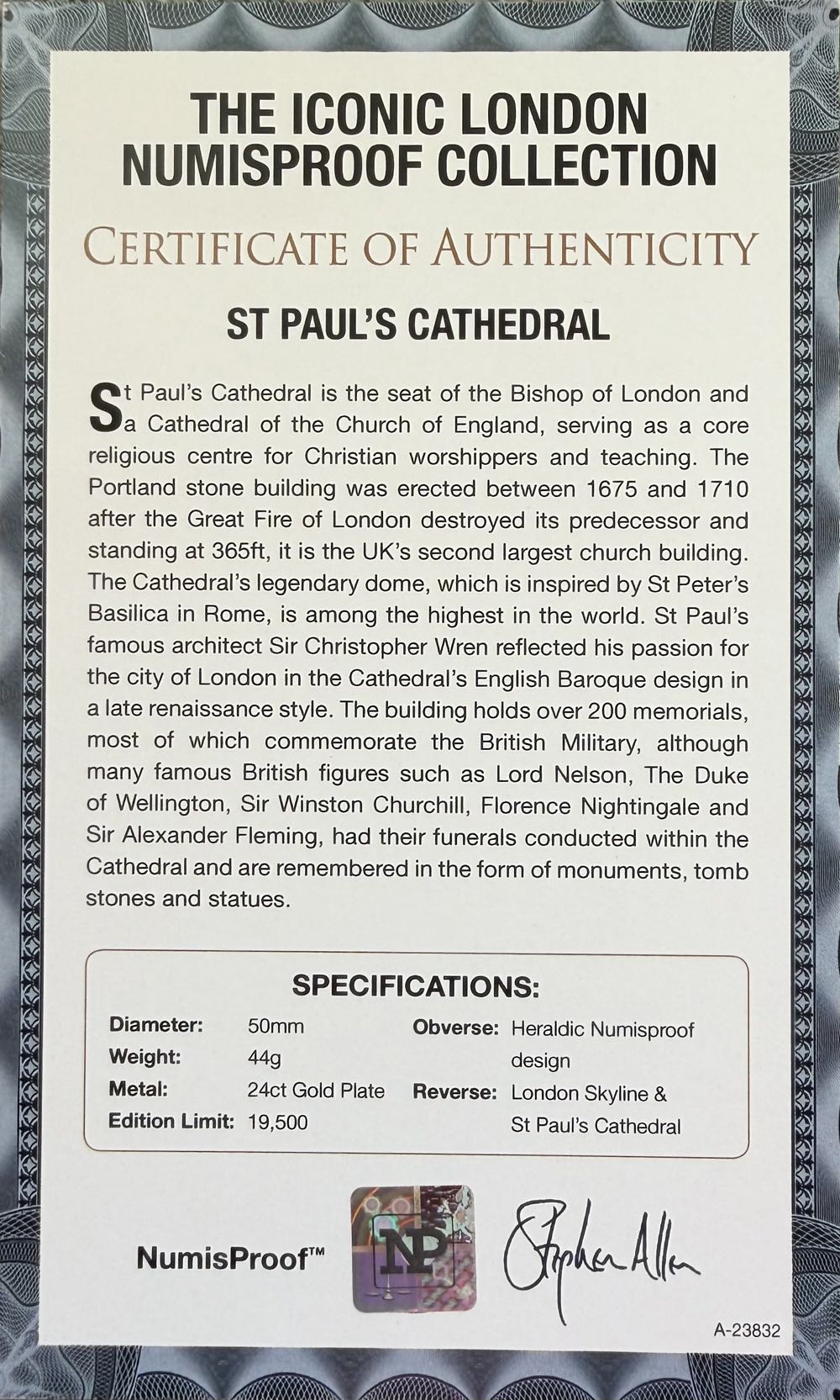 Iconic London - St Paul’s Cathedral  coin collectible - Main Image 3
