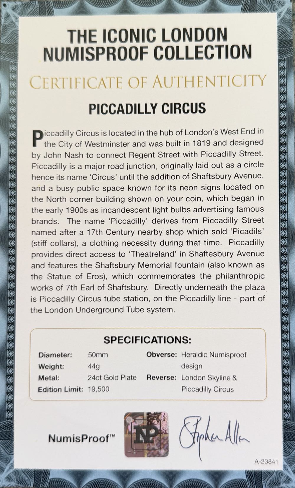 Iconic London - Piccadilly Circus  coin collectible - Main Image 3