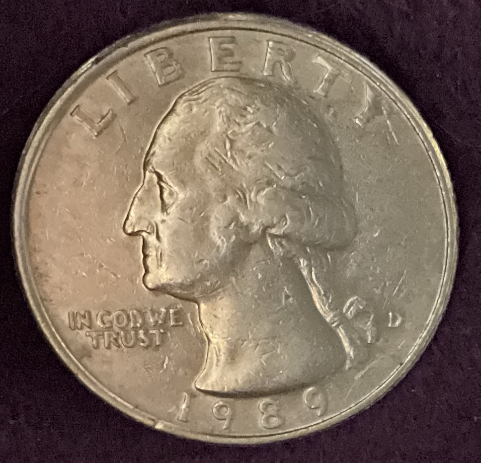 Quarter Washington 1989 D 3  coin collectible - Main Image 3