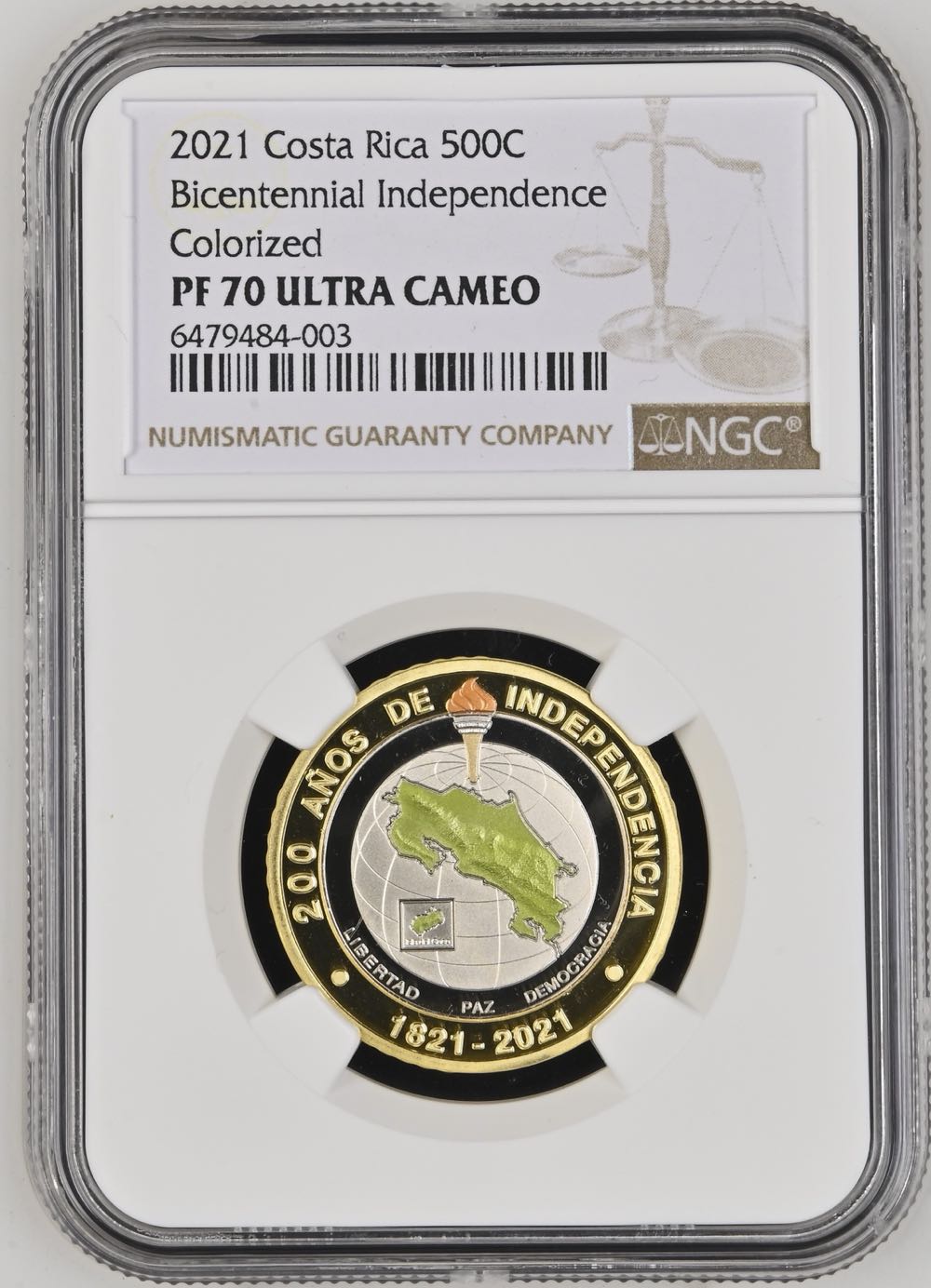 1987 English Oak £1 Paperweight